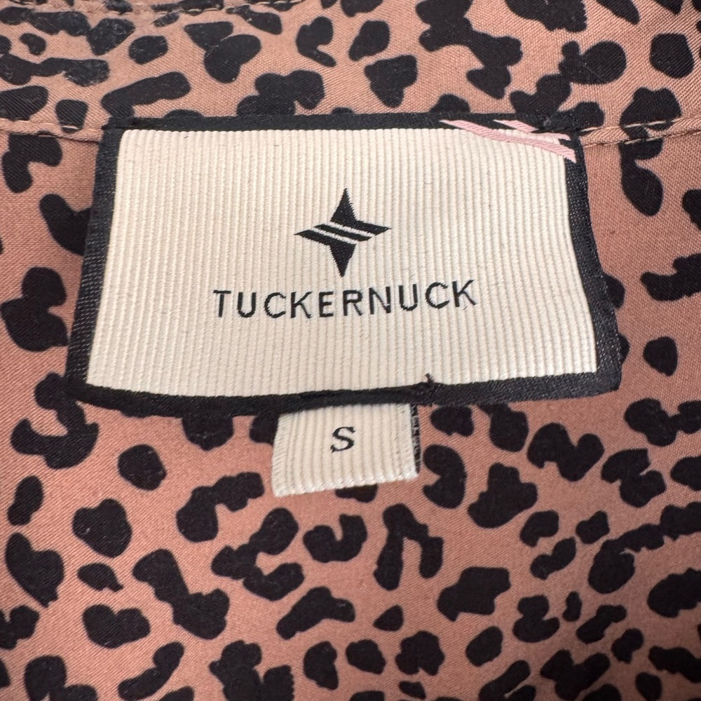 Tuckernuck Hayes Leopard Print Shirt Dress Brown Mini Dress Size S - Picture 5 of 10